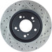 StopTech 00-09 S2000 Slotted & Drilled Left Front Rotor