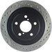 StopTech 06-07 Subaru Impreza WRX (Exc STi) Slotted & Drilled Left Rear Rotor