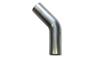 Vibrant 1.5in O.D. T304 SS 45 deg Mandrel Bend 6in x 6in leg lengths (1.5in Centerline Radius)