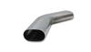 Vibrant 3in Oval (Nominal Size) T304 SS 45 deg Mandrel Bend 6in x 6in leg lengths