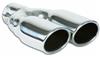 Vibrant Dual 3.25in x 2.75in Oval SS Exhaust Tip (Single Wall Angle Cut Rolled Edge)