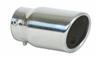 Vibrant 3in Round SS Bolt-On Exhaust Tip (Single Wall Angle Cut Rolled Edge)