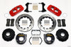 Wilwood AERO4 Rear P-Brake Kit 14.00in Drill Red Big Ford New Style 2.50in Offset