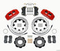 Wilwood Dynapro 6 Front Hat Kit 12.19in Drilled Red 2012 Fiat 500 w/ Lines