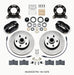 Wilwood Forged Dynalite-M Front Kit 11.30in 1 PC Rotor&Hub 1965-1969 Mustang Disc & Drum Spindle