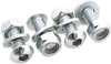 License Plate Bolts/nuts Zinc Plated Steel 4/pk