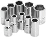 10 Pc 1/4" Sae Socket Set Shallow