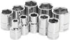 10 Pc 3/8" Sae Socket Set Shallow