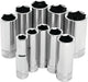 10 Pc 3/8" Sae Socket Set Deep