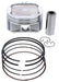 Piston Kit Cast 92.98/+1.00 10.2:1 Pol