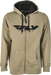 Fly Corporate Zip Up Hoodie Tan/black Xl