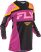 Women's F-16 Jersey Black/mauve/yellow Xl