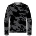 Camo Performance Ls Tee Black/camo Xl