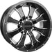 Mamba Wheel 15x7 4/137 5+2 (+10mm) Blk/machined