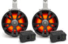 2-pack Black 8' Speakers Two Amplified + Two Batteries