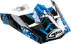 Visor W/screws Hooper Mx-46y Black/blue Ys-yl