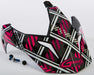 Visor W/screws Pink Ribbon Riders Plaid Black/pink Gm-11