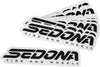 6" Sedona Decal Pack Of 20 Black