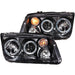 ANZO 1999-2005 Volkswagen Jetta Projector Headlights w/ Halo Black (CCFL) ANZO