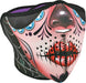 Neoprene Half Mask Sugar Skull/Purple Reversible ZAN