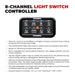 Go Rhino Xplor 8 Channel Switch Controller - Blk Go Rhino