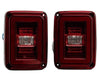 Raxiom 07-18 Jeep Wrangler JK JL Style LED Tail Lights- Black Housing - Red Lens Raxiom