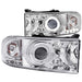 ANZO 1994-2001 Dodge Ram Projector Headlights w/ Halo Chrome ANZO