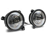 Raxiom 18-22 Jeep Wrangler JL/JT Axial Series LED Headlights- Black Housing (Clear Lens) Raxiom