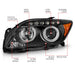 ANZO 2005-2010 Scion Tc Projector Headlights w/ Halo Black (CCFL) ANZO