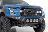 Addictive Desert Designs 17-20 Ford F-150 Raptor Bomber Front Bumper w/ 4 Rigid 360 6in Round Mounts - Bumpers Grilles
