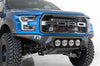 Addictive Desert Designs 17-20 Ford F-150 Raptor Bomber Front Bumper w/ 4 Rigid 360 6in Round Mounts - Bumpers Grilles