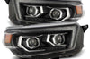 AlphaRex 10-13 Toyota 4Runner LUXX LED Proj Headlights Plank Style Black w/Seq Signal/DRL - Lights