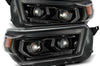 AlphaRex 10-13 Toyota 4Runner PRO-Series Proj Headlights Plank Style Alpha Blk w/Seq Signal/DRL - Lights
