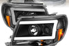 ANZO 05-09 Toyota Tacoma Projector Light Bar Style Headlights w/ C - Lights