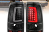 ANZO 1999-2002 Chevy Silverado 1500 LED Taillights Plank Style Black w/Clear Lens - Lights