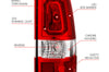 ANZO 1999-2002 Chevy Silverado 1500 LED Taillights Plank Style Chrome With Red/Clear Lens - Lights