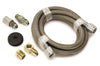 AutoMeter Autometer #4 Braided SS Line (-4AN) 6ft -4AN and 1/8in NPTF Fittings - Gauges & Pods