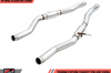 AWE Tuning 2020 Toyota Supra A90 Resonated Touring Edition Exhaust - 5in Chrome Silver Tips - Mufflers &