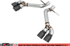 AWE Tuning 16-19 Chevrolet Camaro SS Axle-back Exhaust - Track Edition (Quad Diamond Black Tips) - Mufflers & Tips