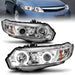 ANZO 2006-2011 Honda Civic Projector Headlights w/ Halo Chrome (CCFL) ANZO