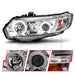 ANZO 2006-2011 Honda Civic Projector Headlights w/ Halo Chrome (CCFL) ANZO