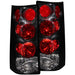 ANZO 1996-2002 Gmc Savana Taillights Black ANZO