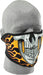 Half Face Mask Burning Skull ZAN