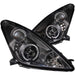 ANZO 2000-2005 Toyota Celica Projector Headlights w/ Halo Black ANZO