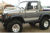 Bushwacker 86-95 Suzuki Samurai Pocket Style Flares 2pc - Black - Fender & Trim