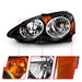 ANZO 2002-2004 Acura Rsx Crystal Headlights Black ANZO