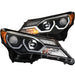 ANZO 2013-2015 Toyota Rav4 Projector Headlights w/ Plank Style Design Black ANZO