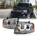 ANZO 2004-2008 Ford F-150 Projector Headlights w/ U-Bar Chrome ANZO