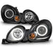 ANZO 1998-2005 Lexus Gs300 Projector Headlights w/ Halo Black ANZO