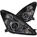 ANZO 2000-2005 Toyota Celica Projector Headlights w/ Halo Black ANZO